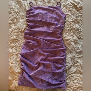 Elegant Purple Mini Dress
